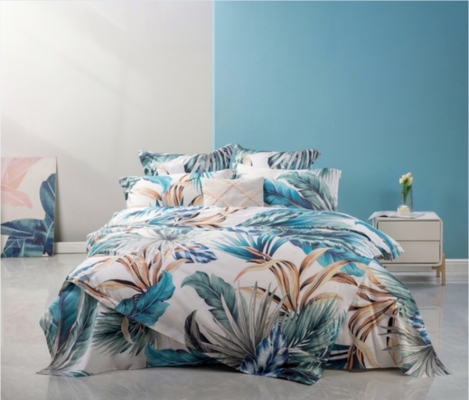 Цифровой печатный хлопковый набор накрытий для одеяла Twin XL Floral