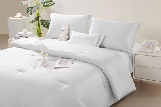 OEM Tencel Lyocell Comforter Set Белый удобный двухкомфортный комплект