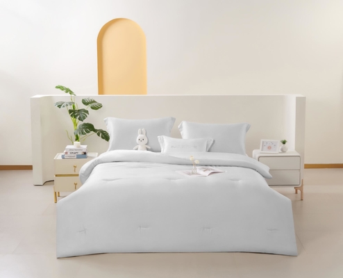 OEM Tencel Lyocell Comforter Set Белый удобный двухкомфортный комплект