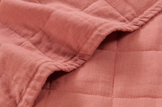 OEM Rayon Linen Quilt Set Solid Sustainable Burnt Orange Quilt Set Оригинальное изготовление