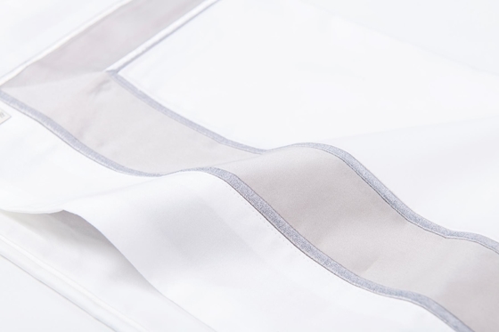 OEM белые хлопчатобумажные вышитые подушечные чехлы OEKO-TEX King Size подушечные чехлы