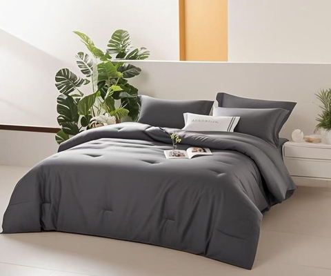 OEM Tencel Lyocell Comforter Set Тёмно-серое удобное двухкомфортное оборудование